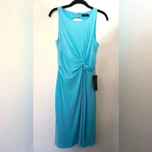 Turquoise blue The Limited dress, knee length